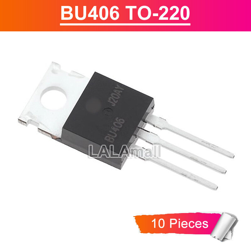 10pcs Original BU406 BU 406 TO-220 BU406TU TO220 7A/200V NPN ทรานซิสเตอร์ใหม่