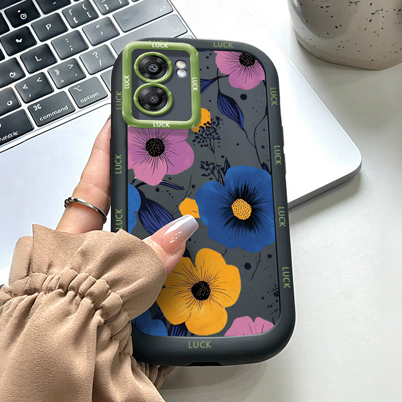 เคสสำหรับ OPPO A57 2022 A77 2022 A57s A57e A77s เคสโทรศัพท์ดอกไม้ซิลิโคนซอฟต์เชลล์กันกระแทก