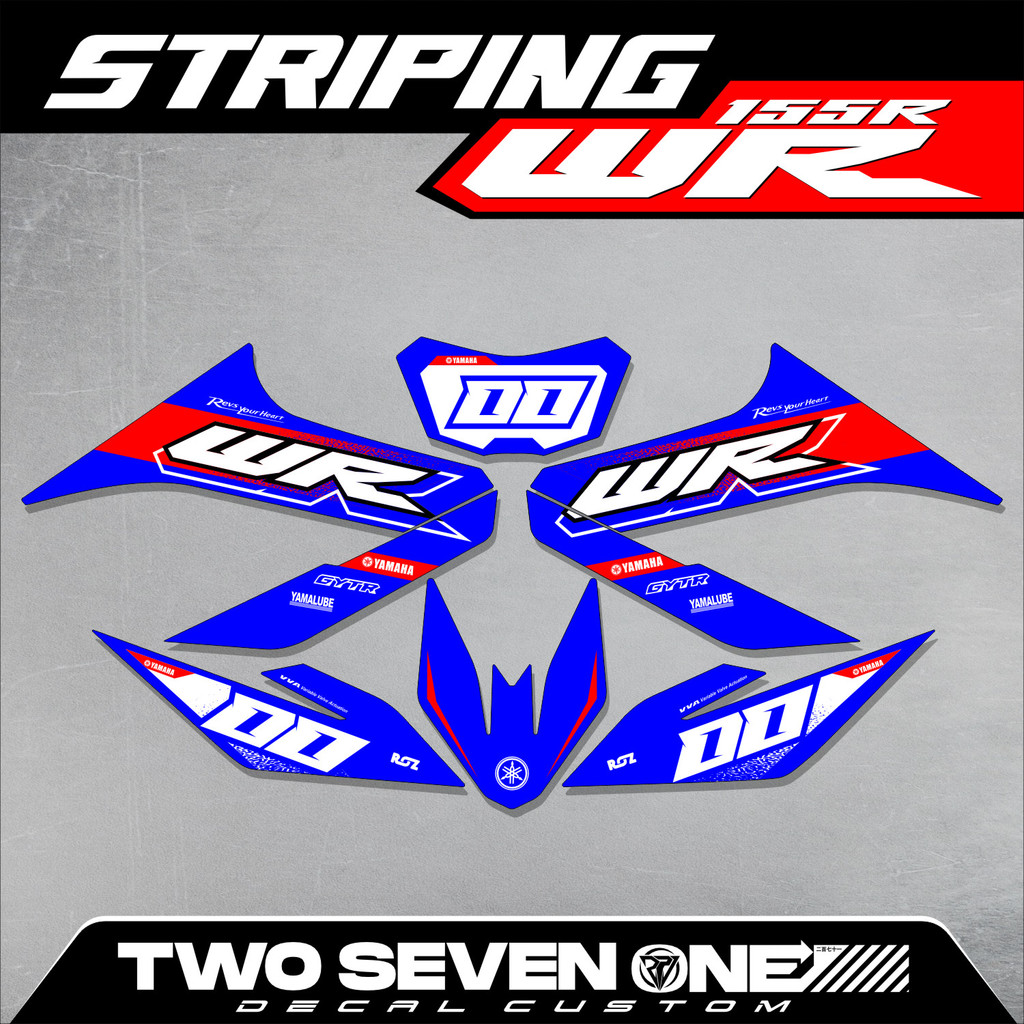 Yamaha WR 155 Striping - รายชื่อสติ๊กเกอร์ WR 155 - 46