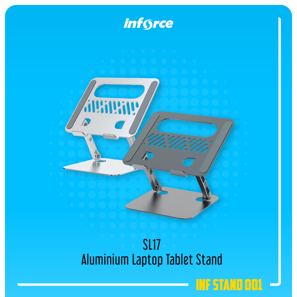 Inforce SL17 10" - 17" Aluminium Laptop Tablet Stand Holder
