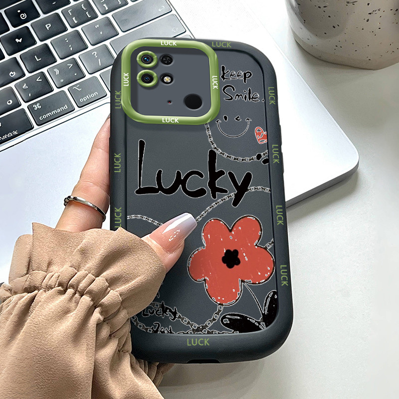 เคสสำหรับ Xiaomi Redmi 10C เคสโทรศัพท์ดอกไม้บุคลิกซิลิโคนเสื้อแจ็กเก็ตผ้านุ่ม