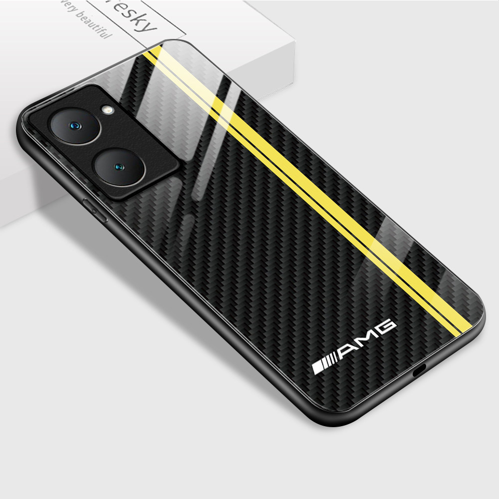 เคส For VIVO Y03 Y03T Y18 Y28S 5G เคสโทรศัพท์ เคสมือถือ เคสวีโว่ เคสแข็ง Hard Phone Glass Case BLK