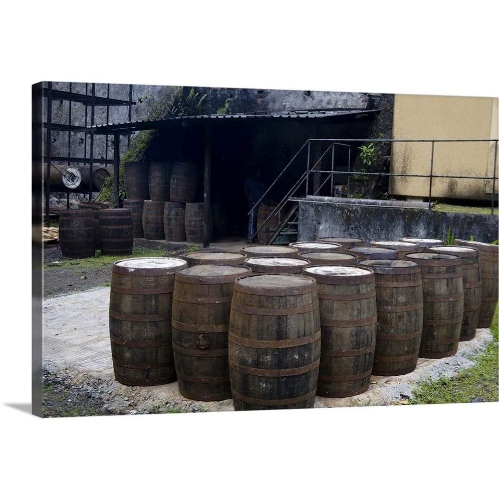 Martinique Antilles France West Indies JM Distillery ใน Macouba Oak Barrels Canvas A