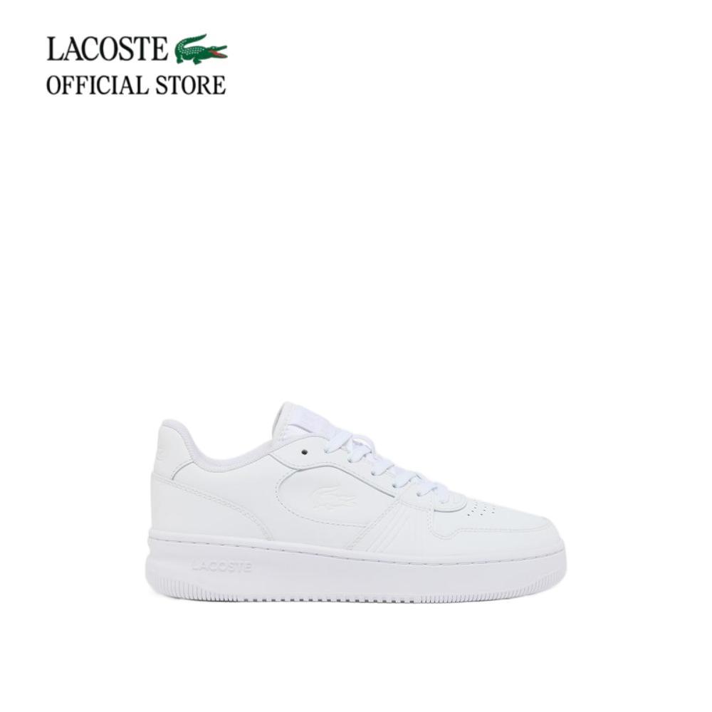 LACOSTE รองเท้าผ้าใบผู้หญิง L001 SET LEATHER SNEAKERS รุ่น 52SFA0082 - WHITE