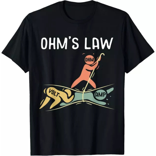 OhmS Law Electric Engineer Idea เสื้อยืดวิศวกรรมตลก
