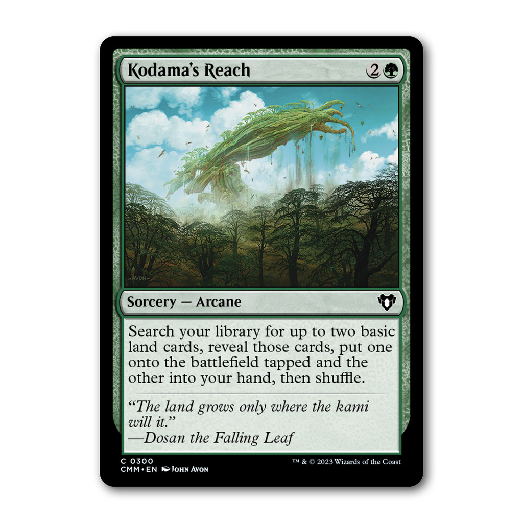 [MTG] Kodama's Reach [CMM] [Green] [Common] [Normal] [ENG] [2023] (Magic: The Gathering)