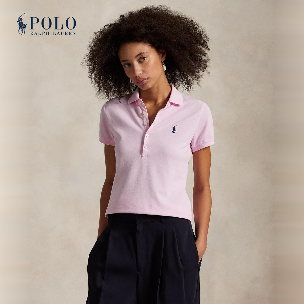 Polo Ralph Lauren เสื้อโปโลผู้หญิง รุ่น WMPOKNINB920301 สีชมพู