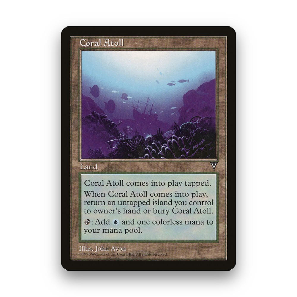 [MTG] Coral Atoll (#160) [VIS] [LAND] [UNCOM] | Magic the Gathering