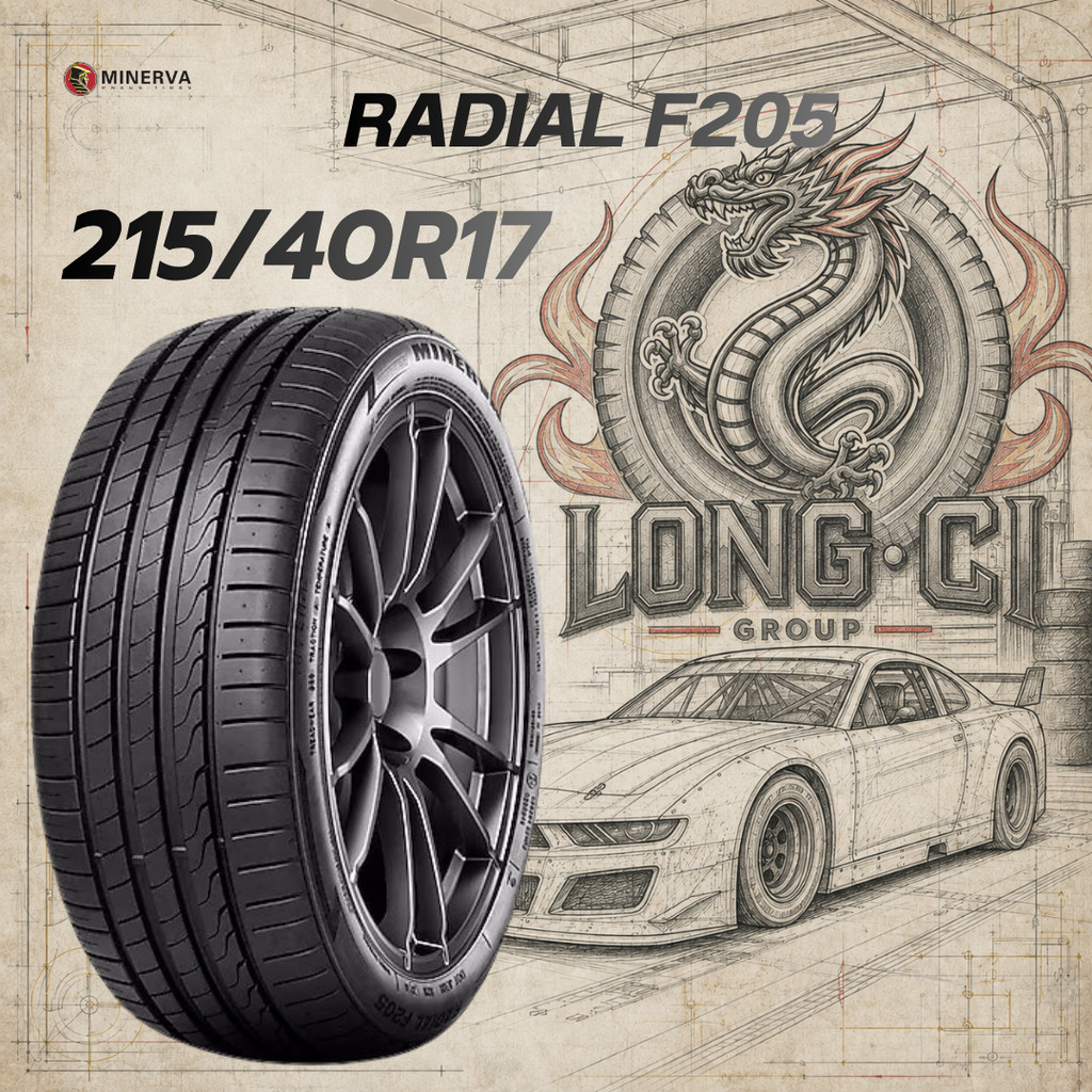 ยาง 215/40R17 MINERVA รุ่น RADIAL F205 ราคาต่อเส้น ปี 2026