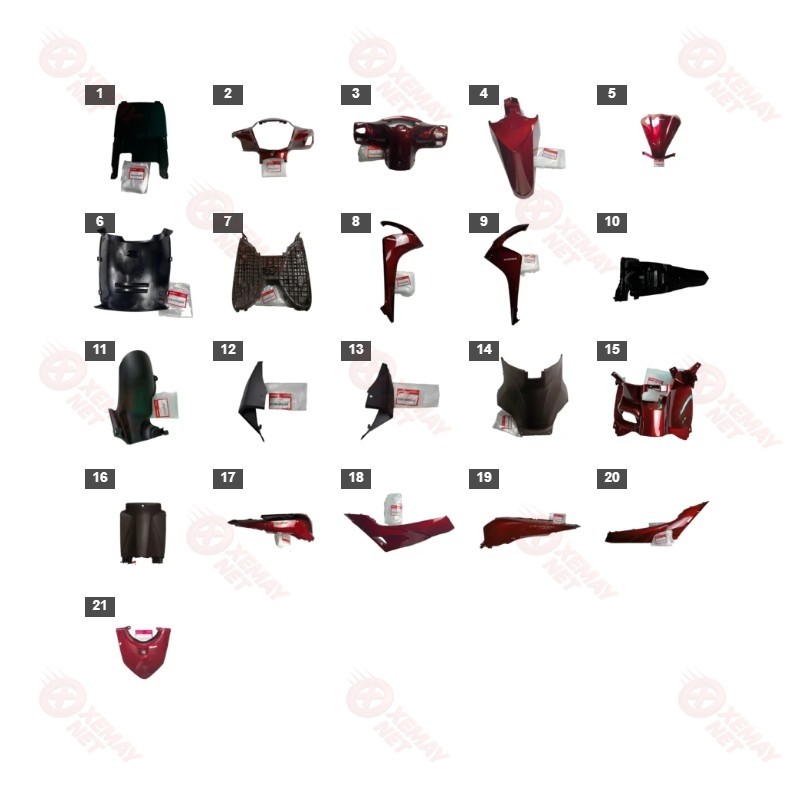 พลาสติก - 2018 Vision SHIRT DARK RED Smatkey R - 350 B7