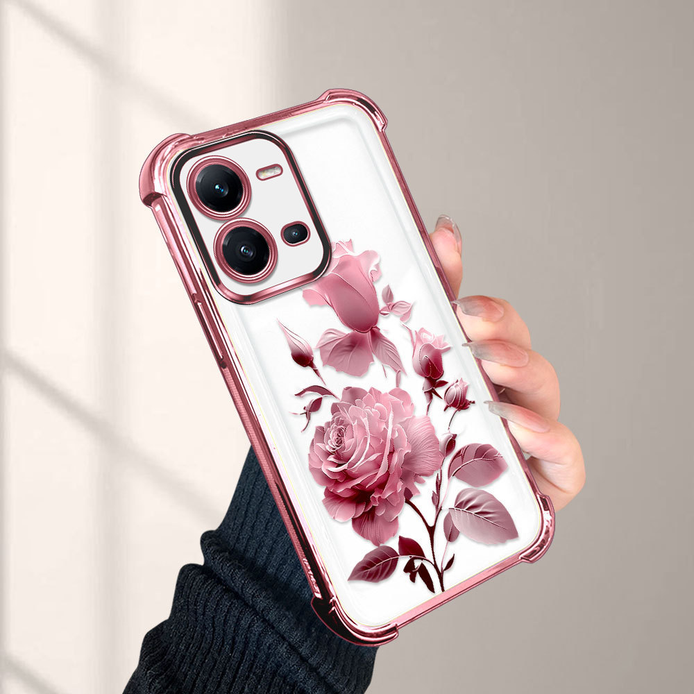 เคส กันมุม สำหรับ For VIVO V25 V25E 5G เคสโทรศัพท์ เคสวีโว่ เคสนิ่ม Anti Drop โปร่งใส TPU Silicone Soft Shell FS2091