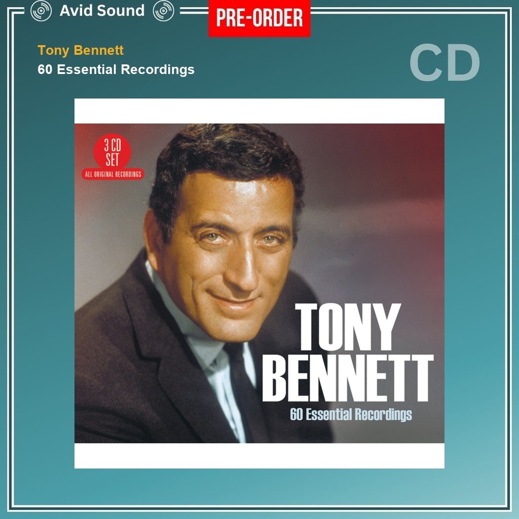 Pre-Order CD แผ่นซีดี Tony Bennett 60 Essential Recordings ใหม่ ซีล Tony Bennett CD
