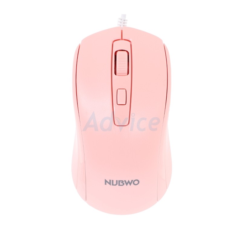 เมาส์ NUBWO NM-157 สีชมพู USB มีสาย