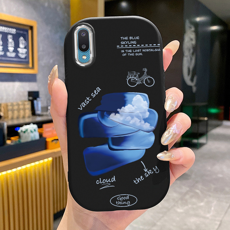 เคสสำหรับ Samsung Galaxy A02 M02 เคสโทรศัพท์ทิวทัศน์สีสันซิลิโคนเสื้อแจ็กเก็ตผ้านุ่ม