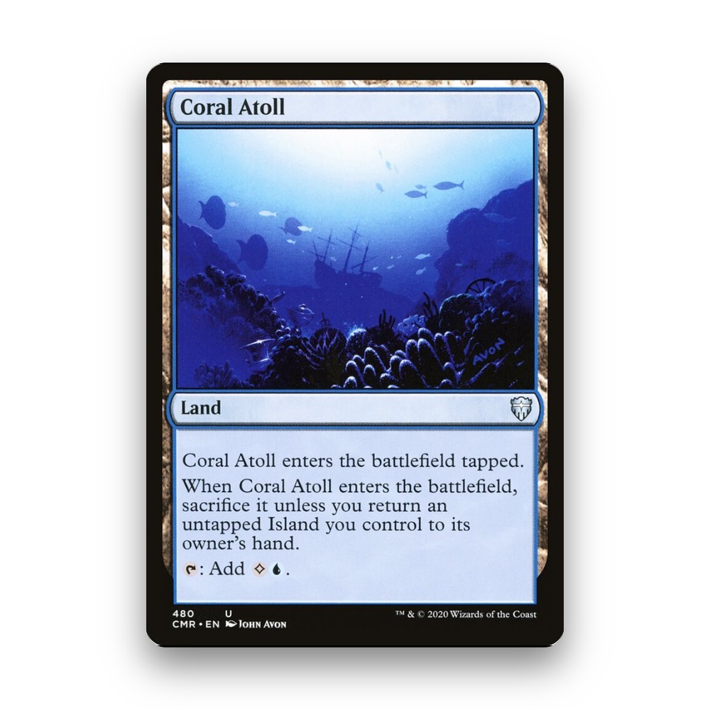 [MTG] Coral Atoll (#480) [CMR] [LAND] [UNCOM] | Magic the Gathering