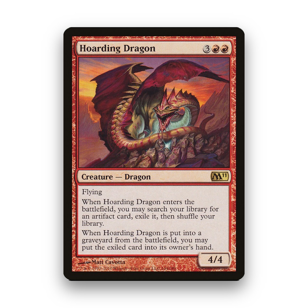 [MTG] Hoarding Dragon (#144) [M11] [RED] [RARE] | Magic the Gathering
