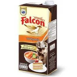💥 นกเหยี่ยวนมข้นจืด 1000มล. 🔔 Falcon Unsweeted Evaporated 1000ml.