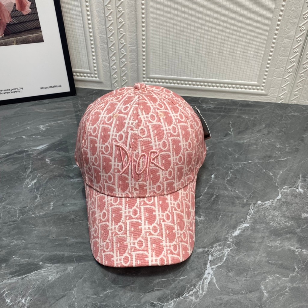 LV888 หมวกถักสีชมพู 3349