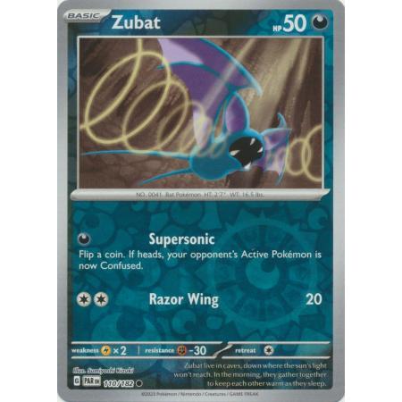 การ์ดโปเกมอน Zubat - 110/182 - Common Reverse Holo