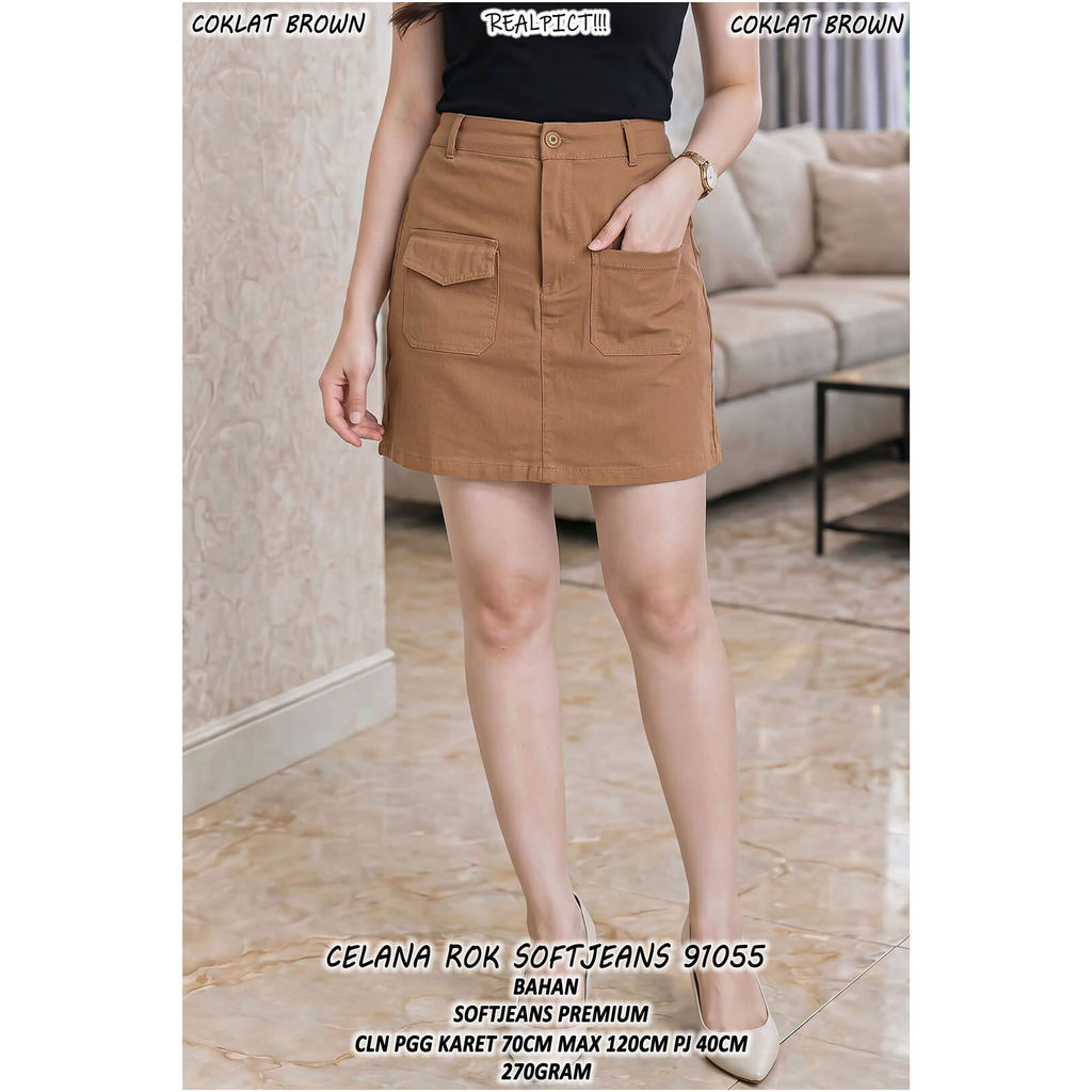 ผู้หญิง SOFTJEANS SKIRT PANTS 91055 CLR091 CLY091