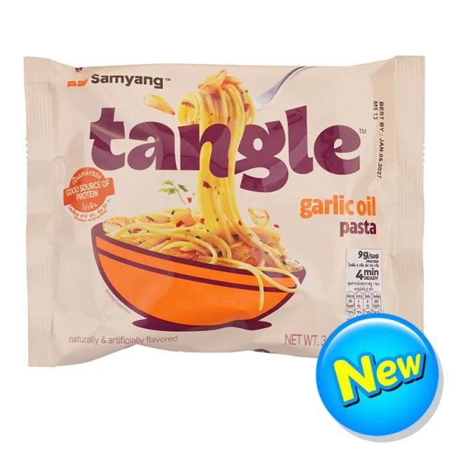 👒 ซัมยังแทงเกิ้ลการ์ลิคออยล์พาสต้า 100กรัม 🎡 SKU 0192699001144 🛶 Samyang Tangle Garlic Oil Pasta 100