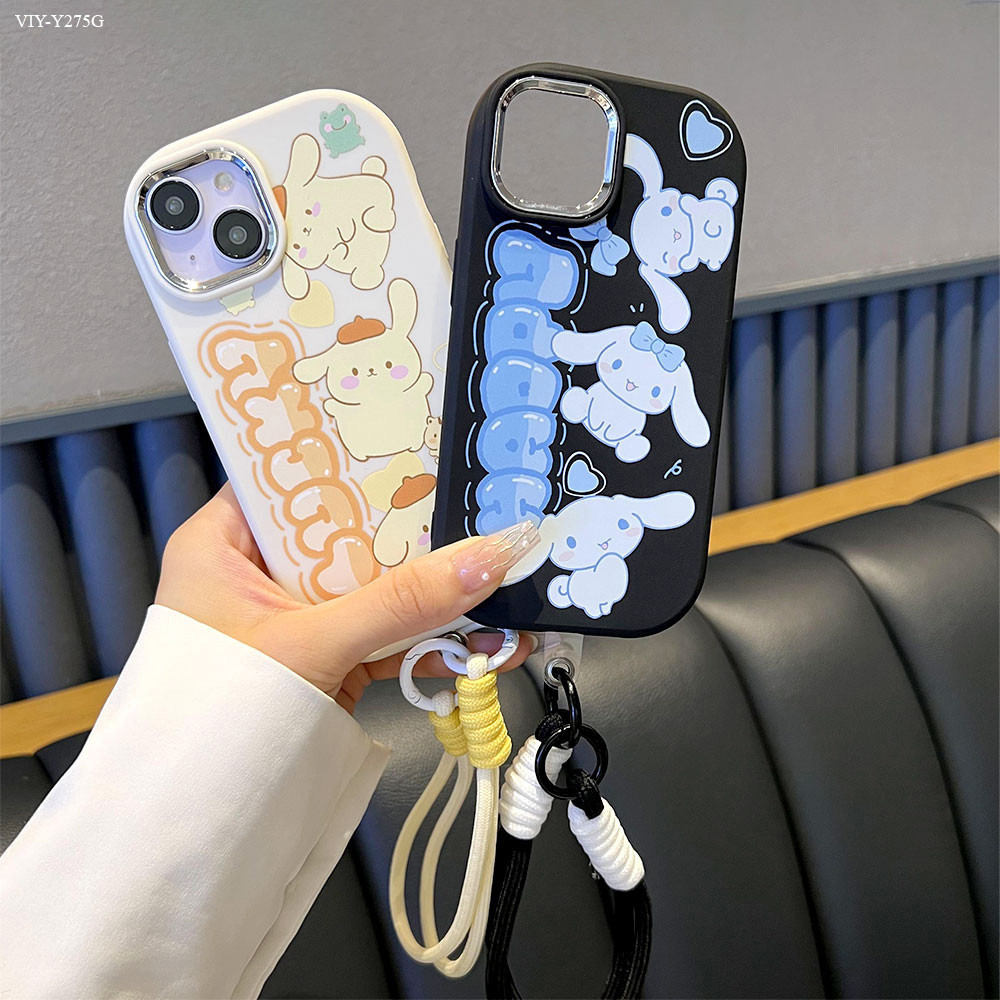 เคส For VIVO Y27 Y27S Y28 Y28S Y29 Y30 Y33S Y33T 4G 5G เชือกเส้นเล็ก ฟรีเชือกเส้นเล็ก ลายการ์ตูน GSK