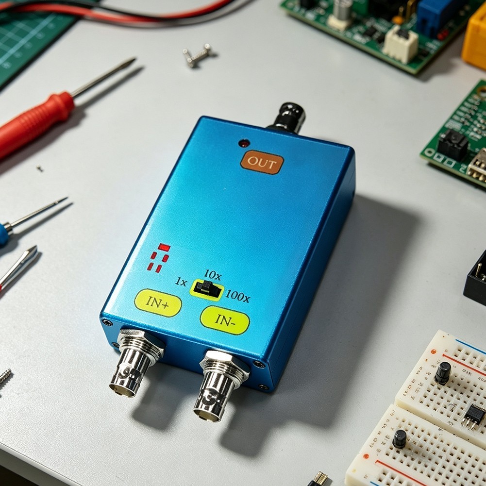 {ANSOUL}สําหรับ T100 สําหรับ Oscilloscope Differential Probe: 10MHz, ปรับ Gain & สําหรับ USB-C