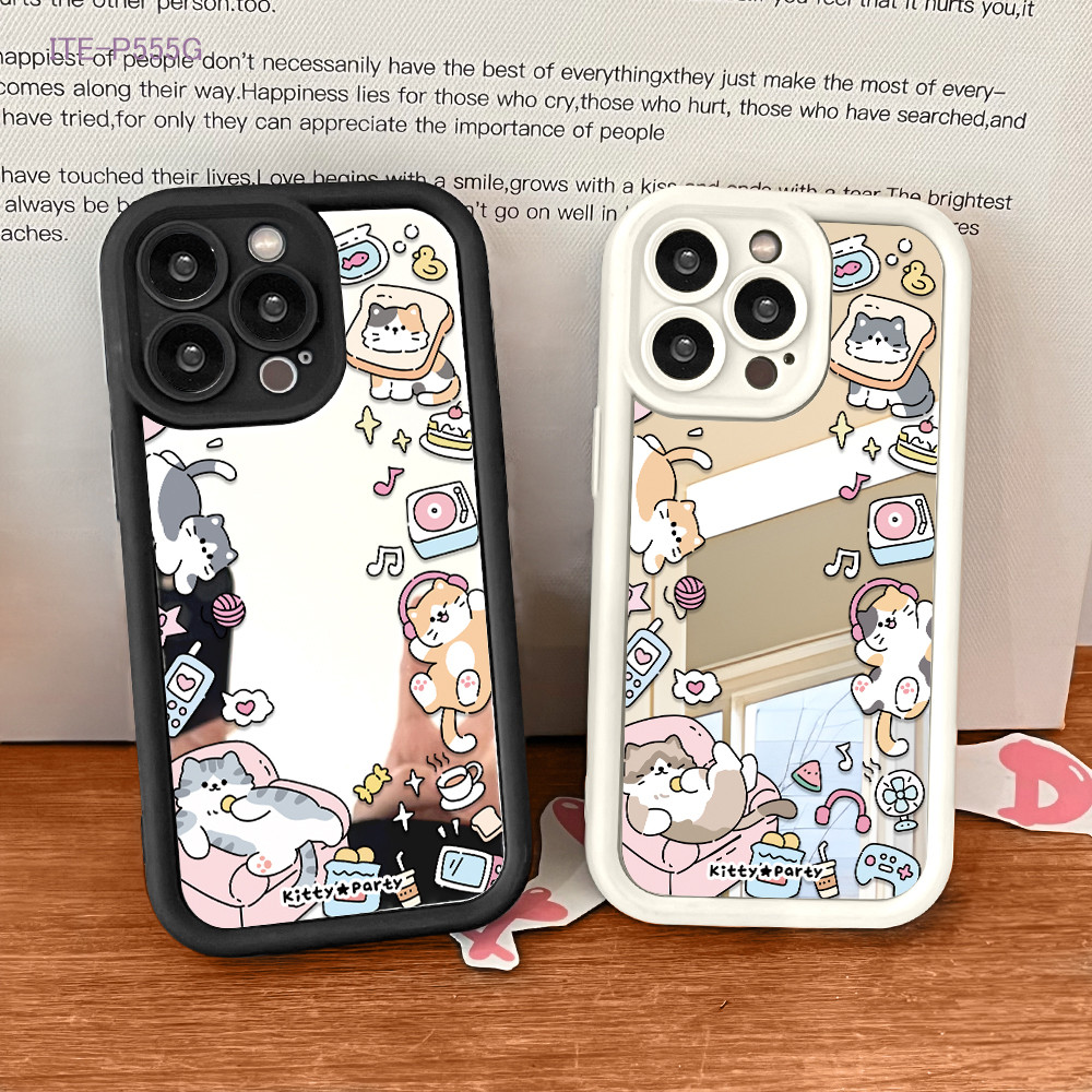 Itel A90 A80 A70 RS4 P55 S23 P65 City 100 5Gกรณีการ์ตูนปลอกHp Kesingป้องกันเลนส์TY-JZ S2-122