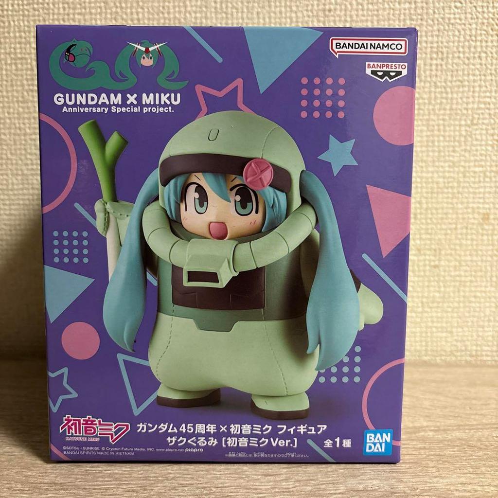【Direct from Japan】ฟิกเกอร์ Gundam 45th Anniversary x Hatsune Miku Zaku Plush Hatsune Miku ver.【Japa