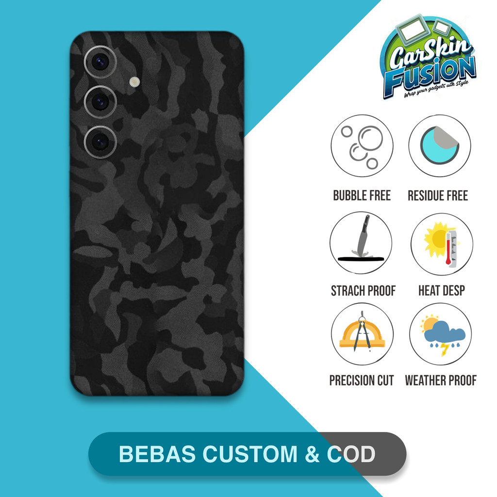 Garskin Skin Samsung S24 Camo เคสป้องกันรอยขีดข่วน | By Fusion Code - j1q
