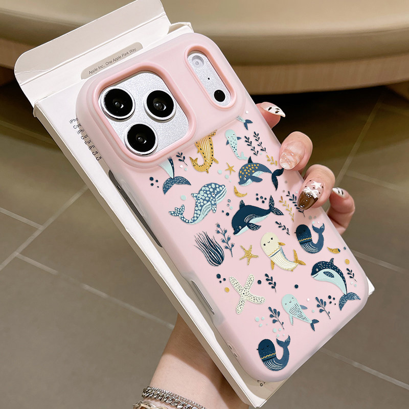 HP Fish [Tong_O] เคส Iphone 17 Pro Max Ip 13 Pm 12 11 Ip 15 14 16 Plus Gd0624 Jelly 2 In 1 เคสโทรศัพ