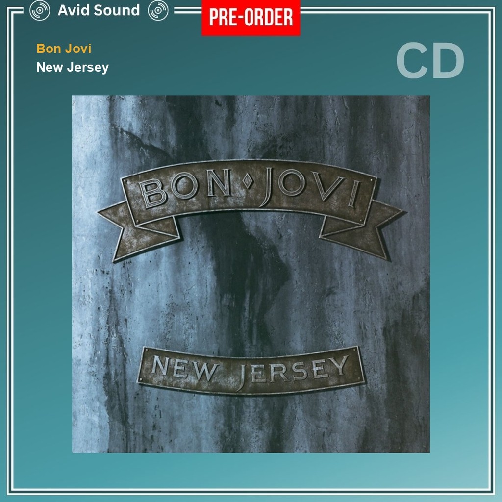 Pre-Order CD แผ่นซีดี Bon Jovi New Jersey ใหม่ ซีล Bon Jovi CD