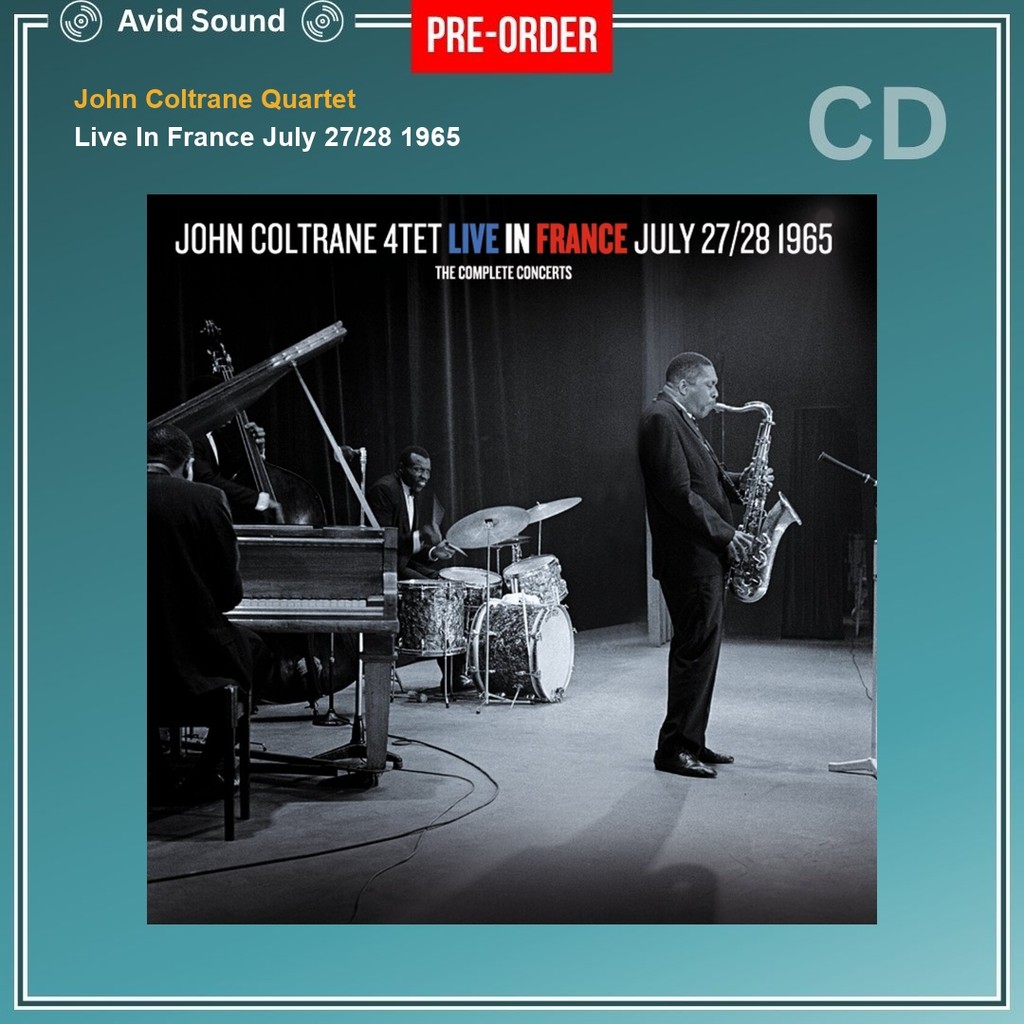Pre-Order CD แผ่นซีดี John Coltrane Quartet Live In France July 27/28 1965 ใหม่ ซีล John Coltrane Qu