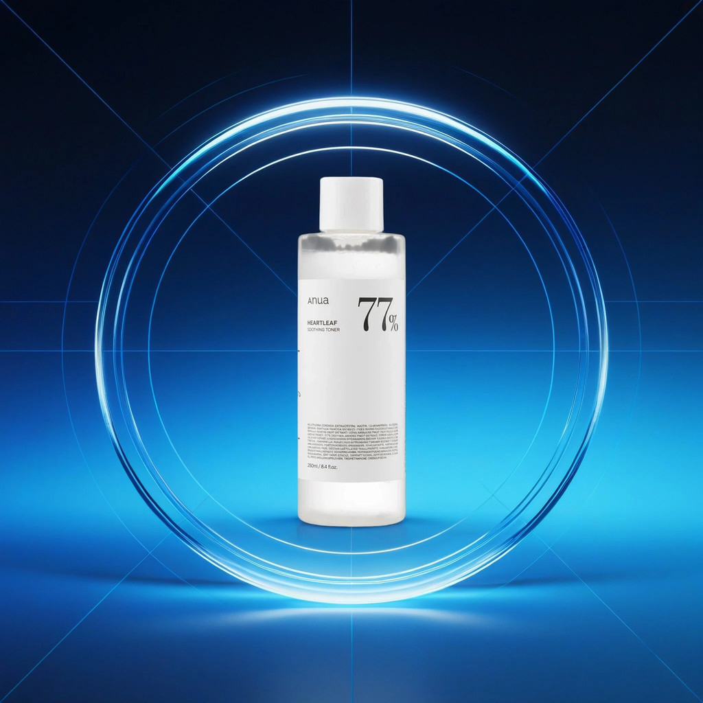 Korean Anua 77 Heartleaf Soothing Toner, 77% Heartleaf Extract Gentle Calming Facial Lotion