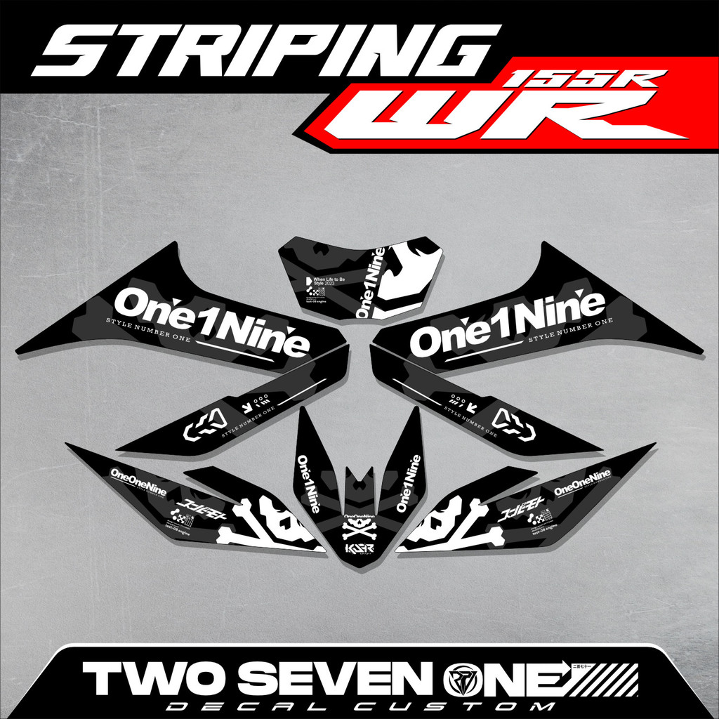 Yamaha WR 155 Striping - รายชื่อสติ๊กเกอร์ WR 155 - 37