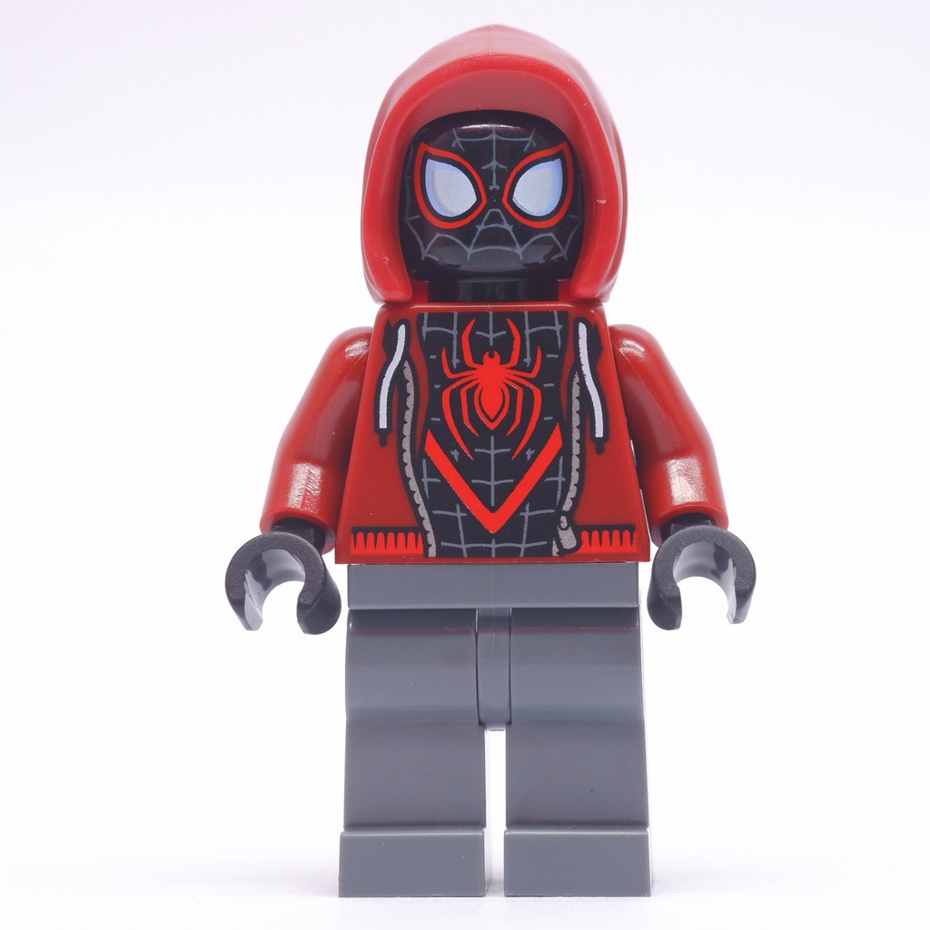 Pearbrick |พร้อมส่ง| Miles Morales Dark Red Hood Spider Man จากชุด 76324 | งานลิขสิทธิ์ของแท้ MARVEL