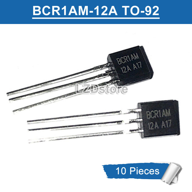 10pcs BCR1AM-12A TO-92 BCR1A BCR1AM 12 12A TO92 1A/600V SCR Low Power Triac ใหม่