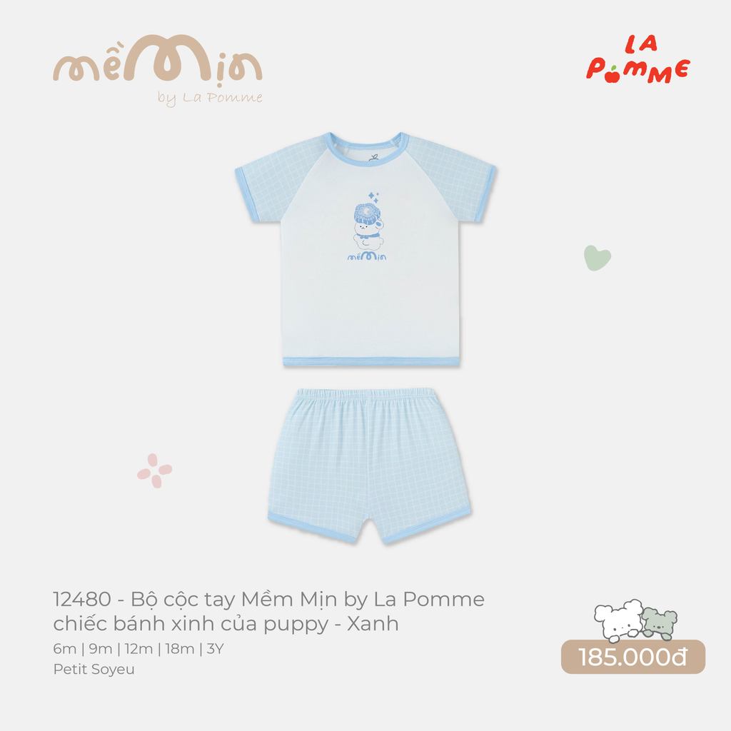 (6M-2Y) La Pomme - เซตแขนกุดเนื้อนุ่ม by La Pomme เค้กลูกสุนัขสุดน่ารัก - SS26.T8B ZZ