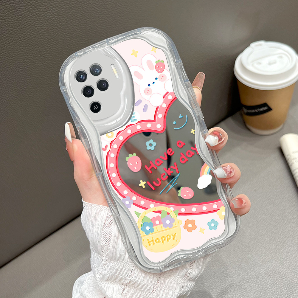 HP เคสโทรศัพท์สําหรับ OPPO Reno 5F A94 กระจก Softcase กรณีโทรศัพท์ Kesing กระจก Cassing 5514 JZ