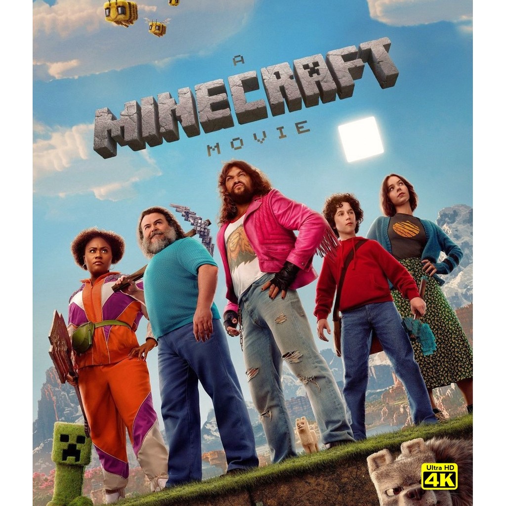 4K - A Minecraft Movie ไมน์คราฟต์ มูฟวี่ (2025) 4K UHD ⭐6.4/10 Jason Momoa