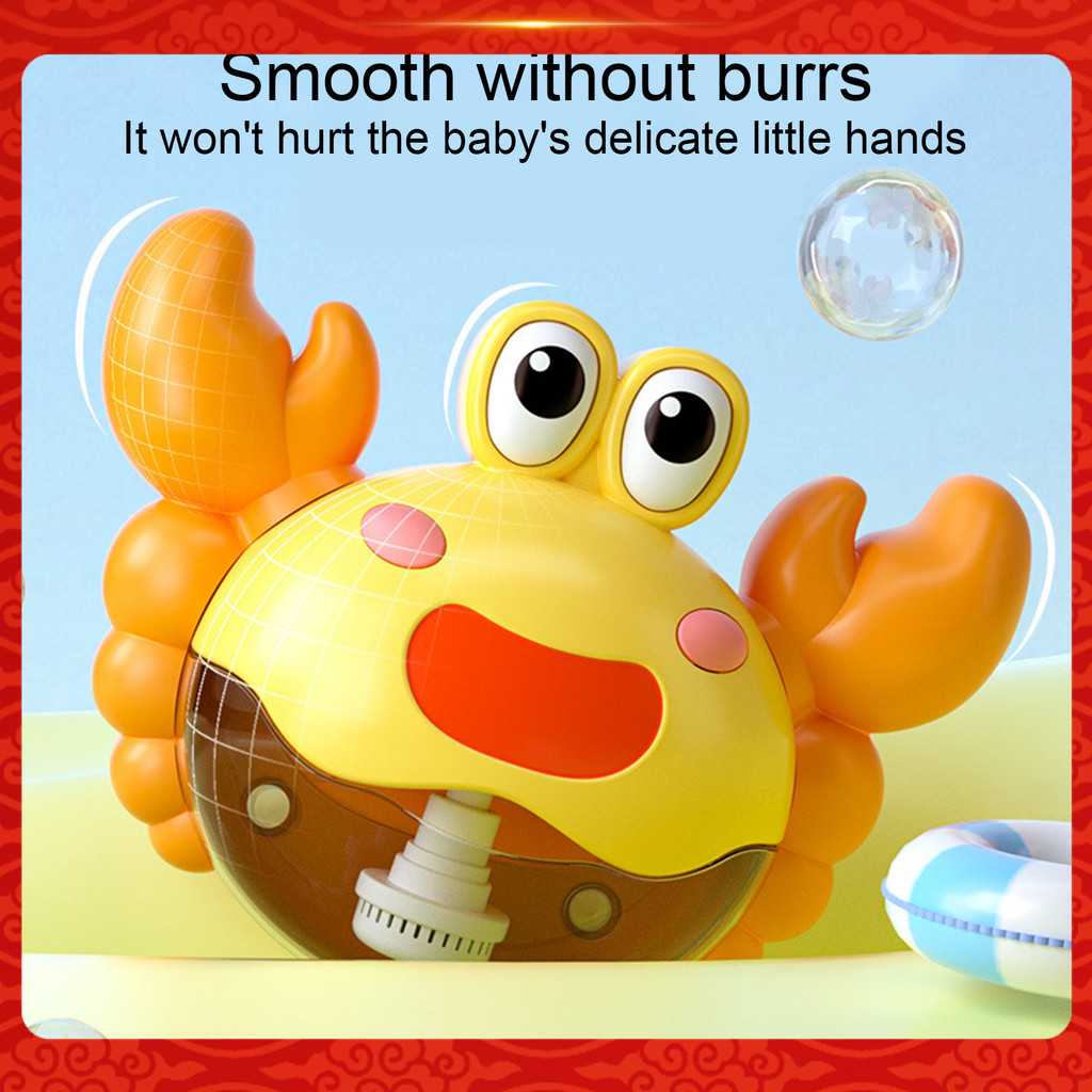 SNY_Crab Bath Bubble Maker สําหรับเด็กกันน้ํา Bubble Machine อ่างอาบน้ําเด็กวัยหัดเดินของเล่นเด็ก Ba