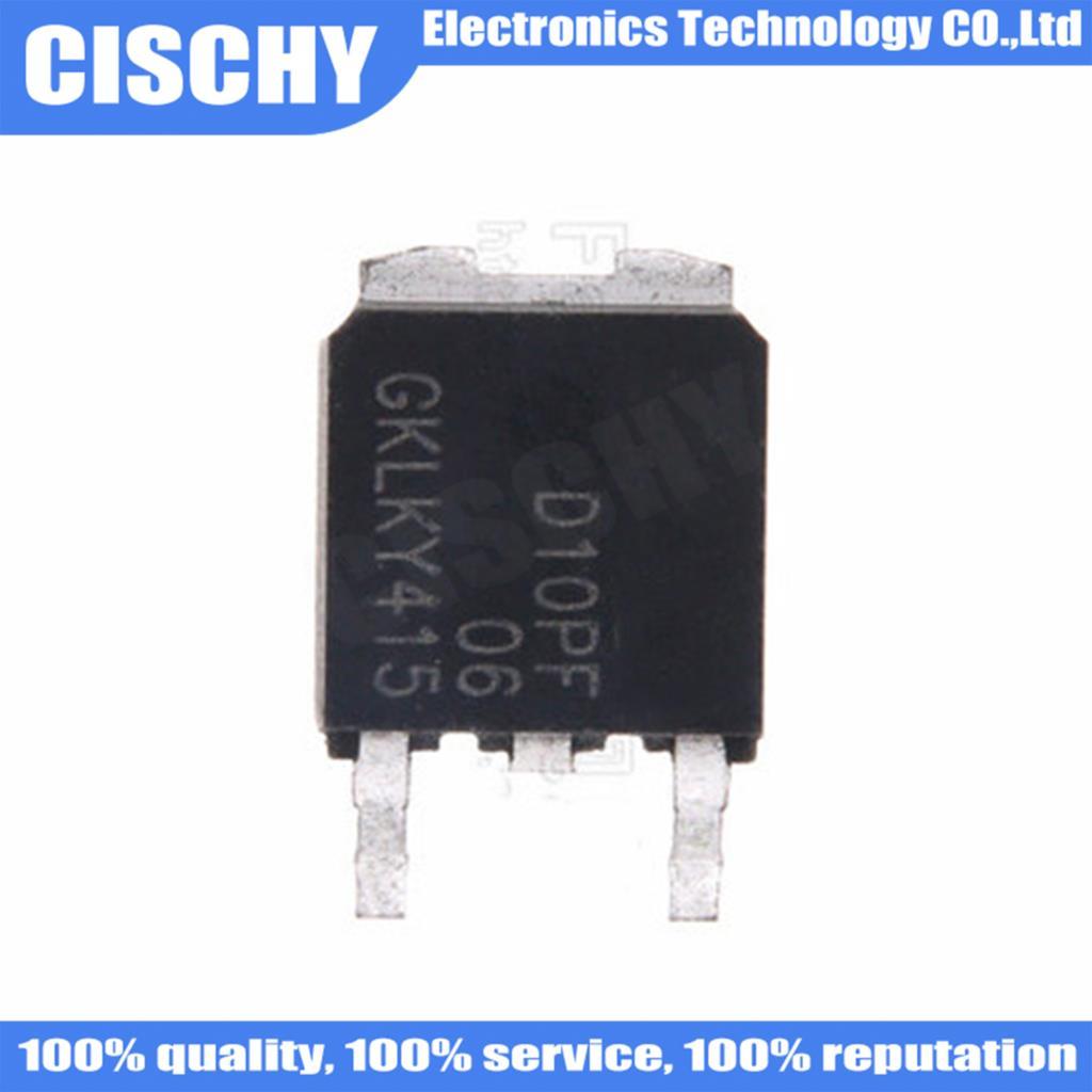 5 ชิ้น/ล็อต STD10PF06 D10PF06 TO-252 ในสต็อก