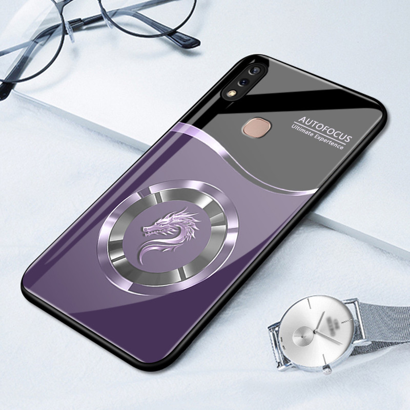 เคสสำหรับ VIVO Y85 Y85A V9 V9 Pro V9 Youth Z1 Z1i Z3x เคสโทรศัพท์มังกรเปลือกแก้วกันกระแทก