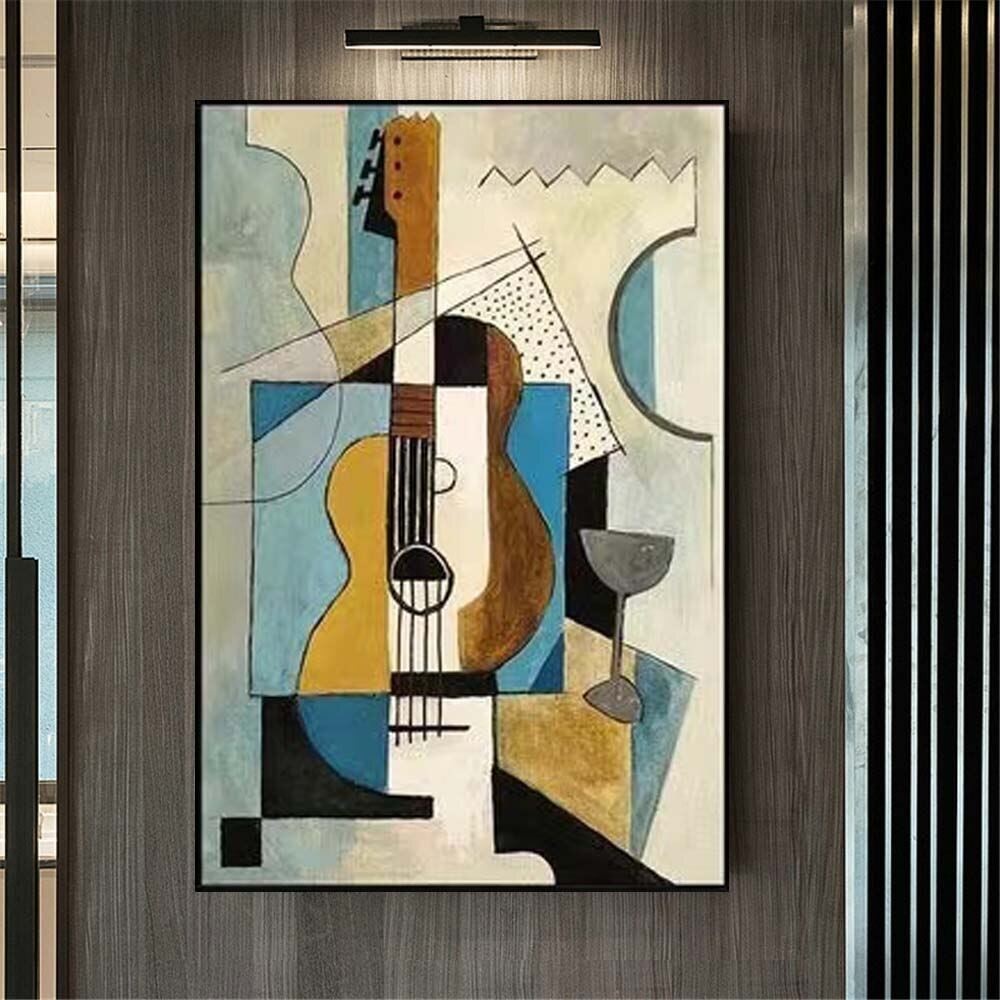 ที่มีชื่อเสียง Picasso ทํางานผ้าใบภาพวาดบทคัดย่อรูป Art Wall Painting Decor ห้องนั่งเล่น Cuadros Wa