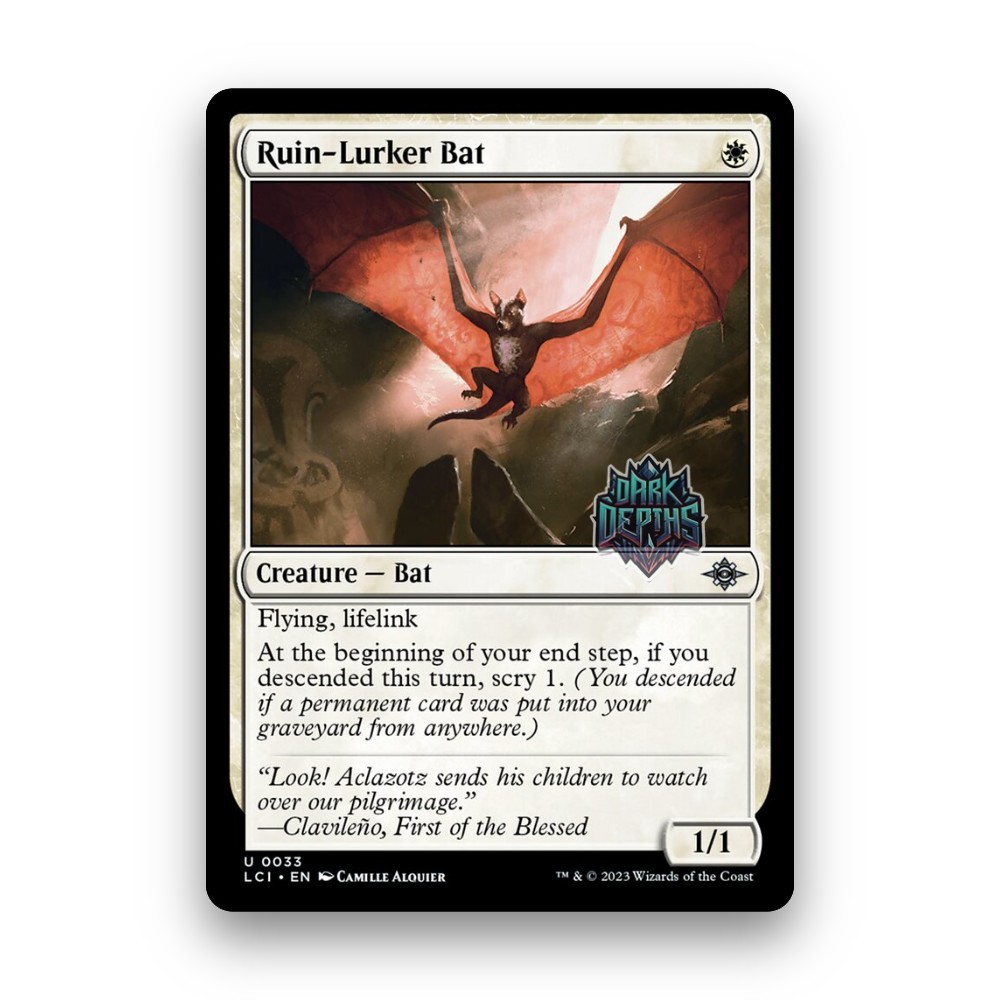 [MTG] Ruin-Lurker Bat (#33) [LCI] [WHITE] [UNCOM] | Magic the Gathering