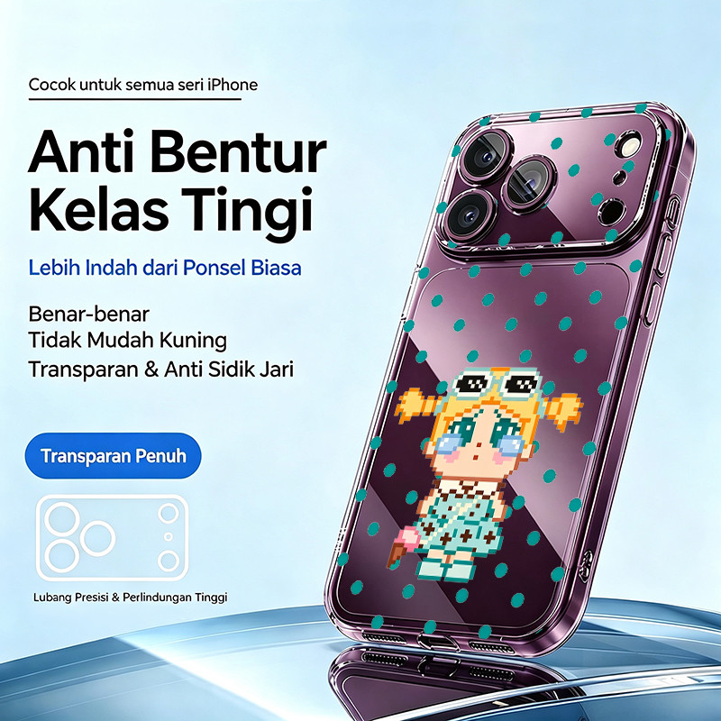 HP Cry Baby Cute Ice Cream Pattern Dot Green Case Vivo V70 Fe Y05E Y05 Y500 Y19S Pro Y33S Y03 Y03T Y
