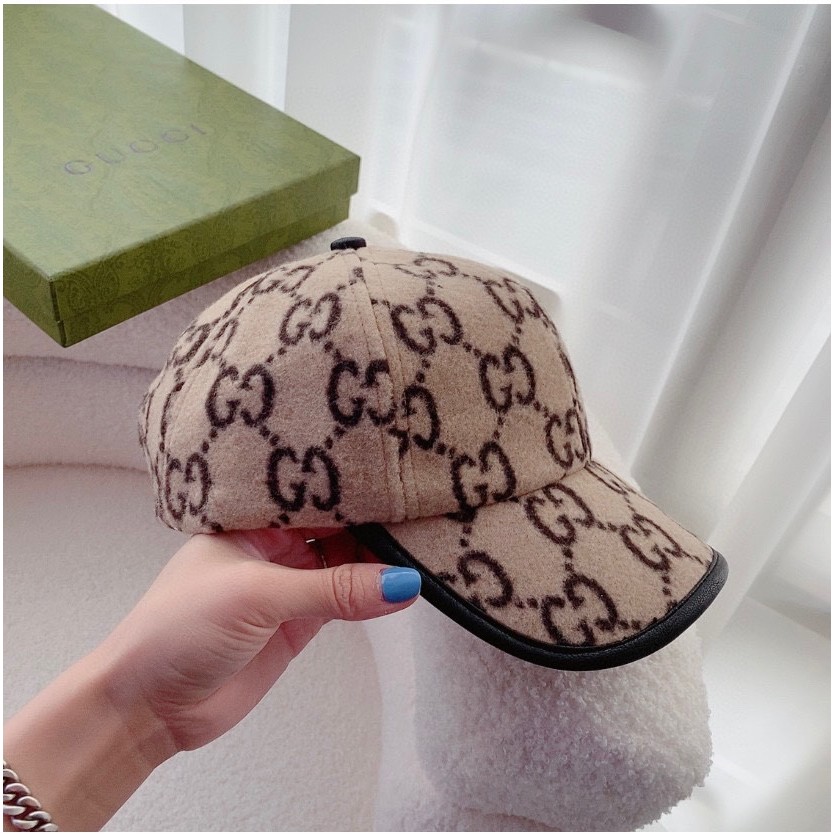 C CELINE4444 Spring Summer Blue White ปัก C Label หมวกถัก