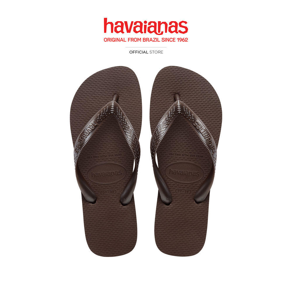 HAVAIANAS รองเท้าแตะ Slim Square Flip Flop DARK BROWN 414830107273F_F5BRXX
