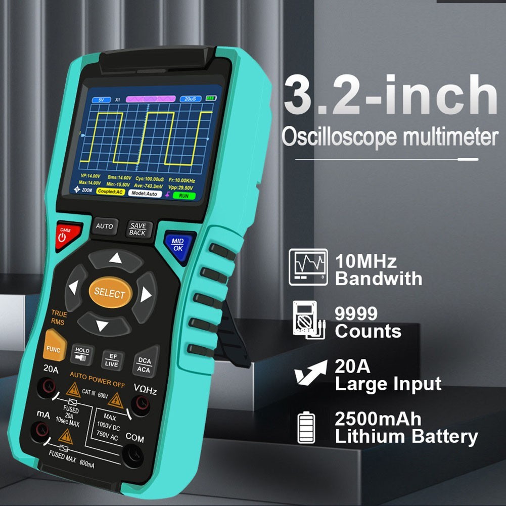[ใหม่]810B 10MHz Digital สําหรับ Oscilloscope 9999 50MSa/s นับฟังก์ชั่นจัดเก็บข้อมูล Waveform