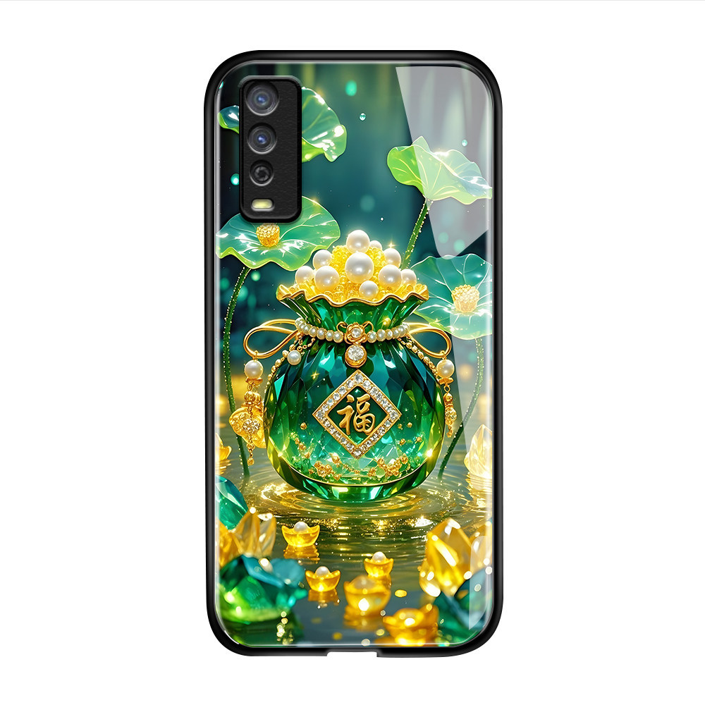 เคส For VIVO iQOO U3x Standard เคสโทรศัพท์ เคสมือถือ เคสวีโว่ เคสแข็ง Hard Phone Glass Case BLK